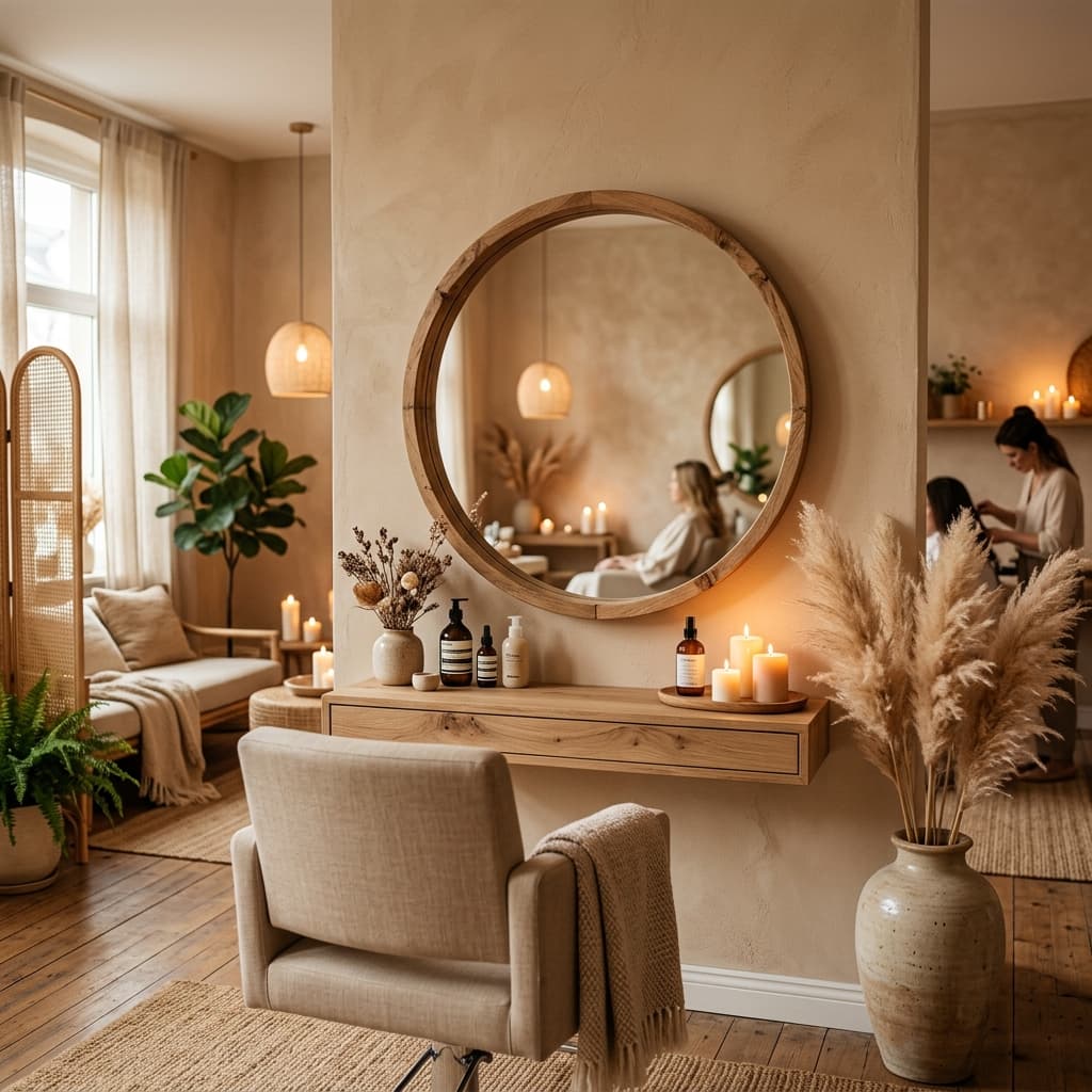 Atmosphère chaleureuse salon Namasté